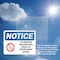 Signmission No Smoking Violation Disciplinary Action OSHA Notice Sign, Plastic, 14in W x 10in L, 2PK OS-2PACK-NS-P-1014-L-16190 - alternate 2